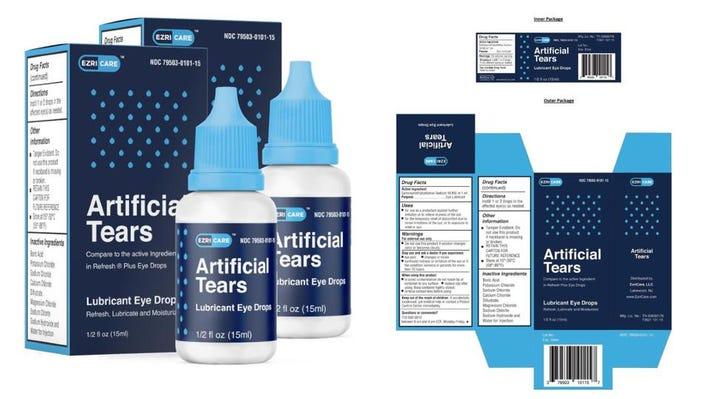 Global Pharma recalls Artificial Tears eye drops from US