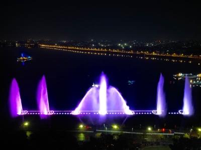 Longest musical fountains inaugurated in Hussain Sagar