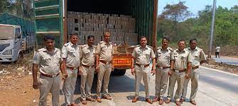 Telangana bound liquor laden truck seized in Goa